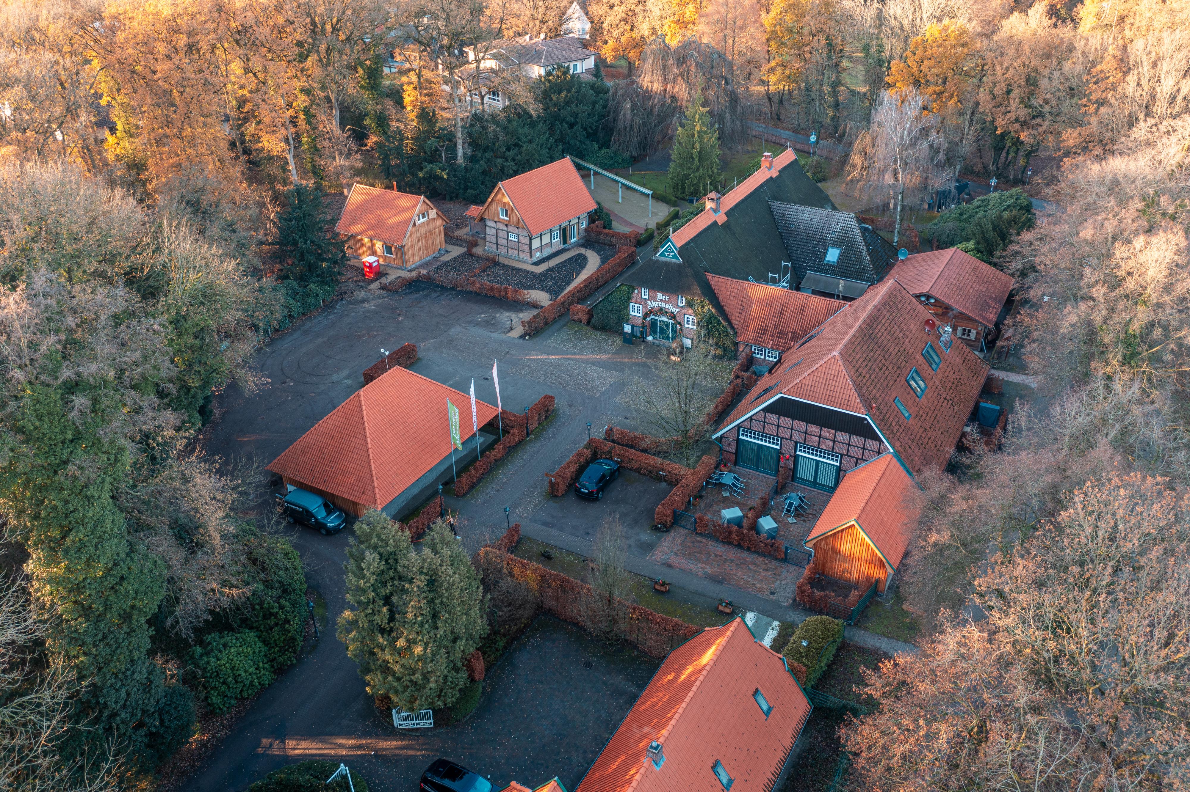 Der Ahrenshof von oben